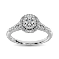 Thumbnail for Diamond Engagement Ring 1/2 ct tw in 10K White Gold