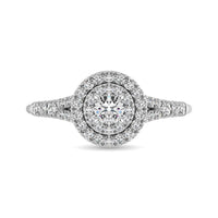 Thumbnail for Diamond Engagement Ring 1/2 ct tw in 10K White Gold
