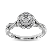 Thumbnail for Diamond Engagement Ring 1/2 ct tw in 10K White Gold