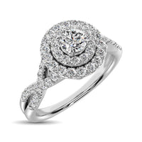 Thumbnail for Diamond Engagement Ring 1/2 ct tw in 10K White Gold