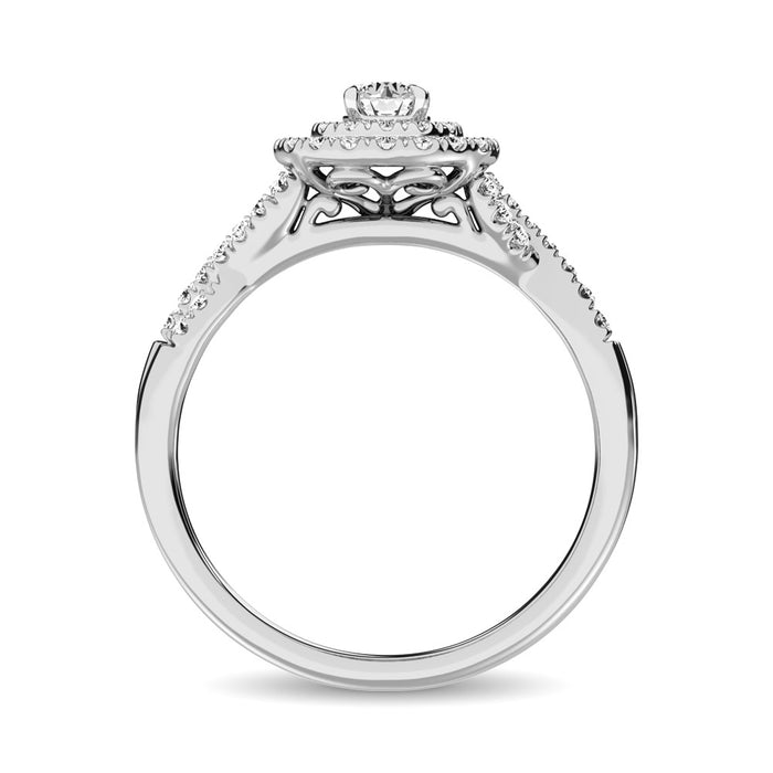 Diamond Engagement Ring 1/2 ct tw in 10K White Gold