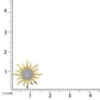 Thumbnail for Diamond 1/10 Ct.Tw. Sun Pendant in 10K Yellow Gold