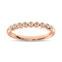 Thumbnail for 14K Rose Gold 1/10 Ct.Tw.Diamond Stackable Band