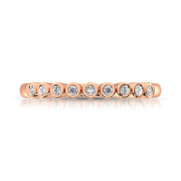 Thumbnail for 14K Rose Gold 1/10 Ct.Tw.Diamond Stackable Band