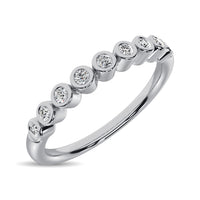 Thumbnail for 14K White Gold 1/10 Ct.Tw.Diamond Stackable Band
