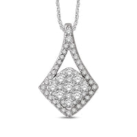 Thumbnail for 14K White Gold 3/4 Ctw Diamond Fashion Pendant