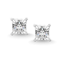 Thumbnail for Illusion Square Diamond 1/20 Ct.Tw. Stud Earrings