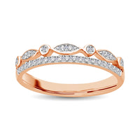 Thumbnail for 14K Rose Gold 1/6 Ct.Tw.Diamond Stackable Band