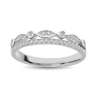 Thumbnail for 14K White Gold 1/6 Ct.Tw.Diamond Stackable Band