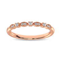 Thumbnail for 14K Rose Gold 1/10 Ct.Tw.Diamond Stackable Band