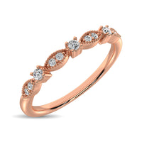 Thumbnail for 14K Rose Gold 1/10 Ct.Tw.Diamond Stackable Band