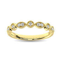 Thumbnail for 14K Yellow Gold 1/8 Ct.Tw.Diamond Stackable Band