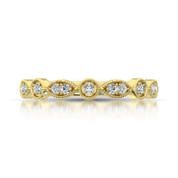 Thumbnail for 14K Yellow Gold 1/8 Ct.Tw.Diamond Stackable Band