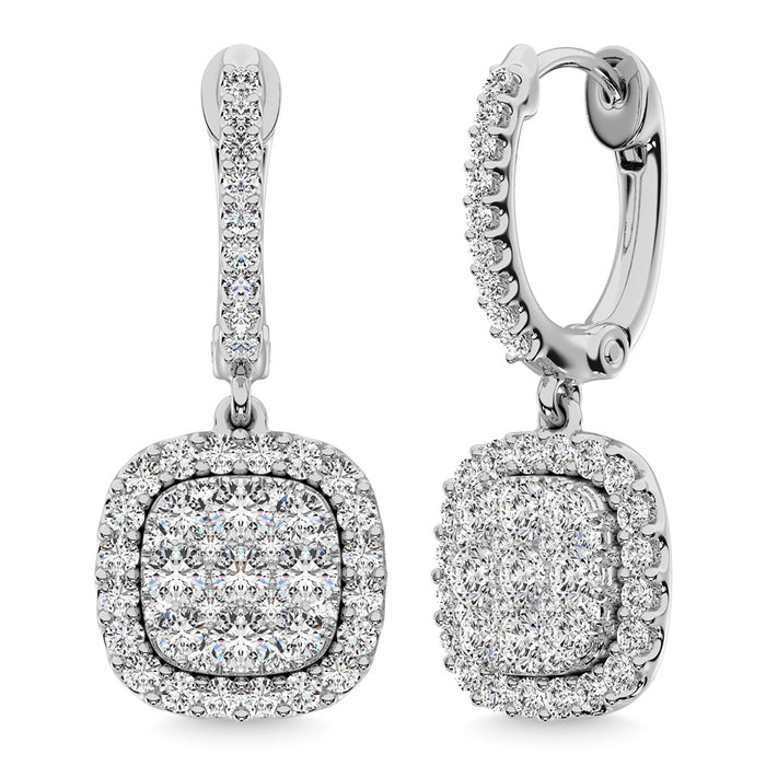 Diamond 3/4 Ct.Tw. Danglers Earrings in 14K White Gold