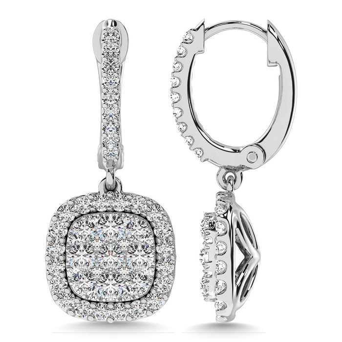 Diamond 3/4 Ct.Tw. Danglers Earrings in 14K White Gold