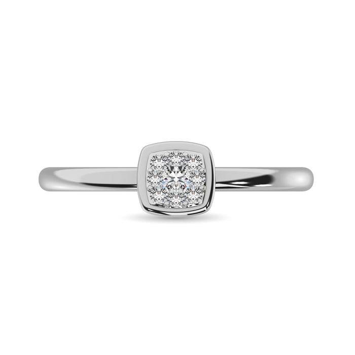 Diamond 1/10 Ct.Tw. Engagement Ring in 14K White Gold