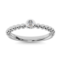 Thumbnail for Diamond 1/10.Tw. Stackable Band in 10K White Gold
