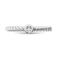 Thumbnail for Diamond 1/10.Tw. Stackable Band in 10K White Gold