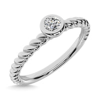 Thumbnail for Diamond 1/10.Tw. Stackable Band in 10K White Gold