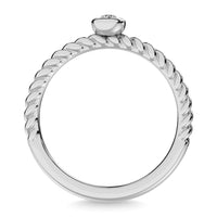 Thumbnail for Diamond 1/10.Tw. Stackable Band in 10K White Gold
