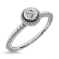 Thumbnail for Diamond 1/10.Tw. Stackable Band in 10K White Gold