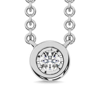Thumbnail for Diamond 1/10 Ct.Tw. Solitaire Necklace in 10K White Gold