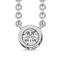 Thumbnail for Diamond 1/20 Ct.Tw. Solitaire Necklace in 10K White Gold