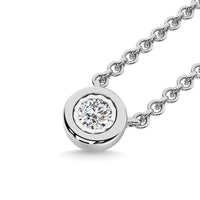 Thumbnail for Diamond 1/20 Ct.Tw. Solitaire Necklace in 10K White Gold