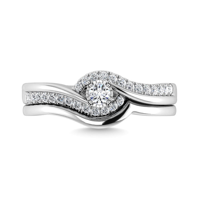 Diamond 1/4 Ct.Tw. Bridal Ring in 10K White Gold