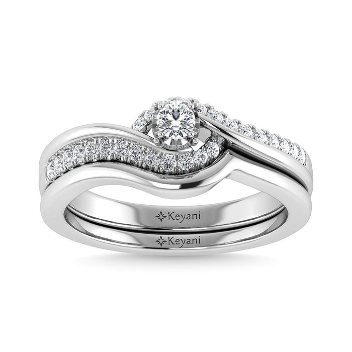 Diamond 1/4 Ct.Tw. Bridal Ring in 10K White Gold