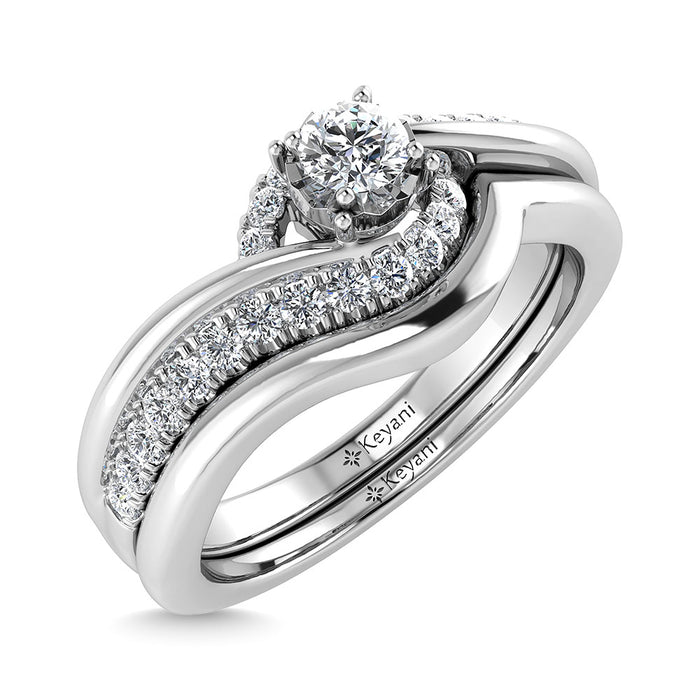 Diamond 1/4 Ct.Tw. Bridal Ring in 10K White Gold