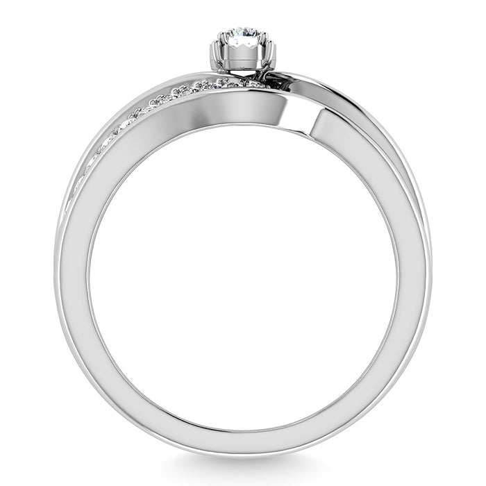 Diamond 1/4 Ct.Tw. Bridal Ring in 10K White Gold