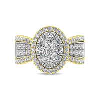 Thumbnail for Diamond 1 Ct.Tw. Engagement Ring in 14K Two Tone Gold