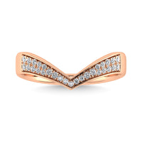 Thumbnail for Diamond Wedding Band 1/6 ct tw in 14K Rose Gold
