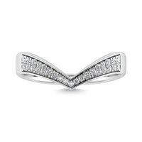 Thumbnail for Diamond 1/6 Ct.Tw. Chevron Band in 14K White Gold