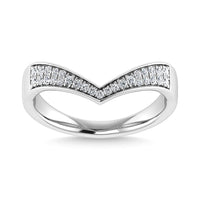 Thumbnail for Diamond 1/6 Ct.Tw. Chevron Band in 14K White Gold