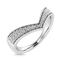 Thumbnail for Diamond 1/6 Ct.Tw. Chevron Band in 14K White Gold