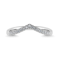 Thumbnail for Diamond 1/6 Ct.Tw. Chevron Band in 14K White Gold