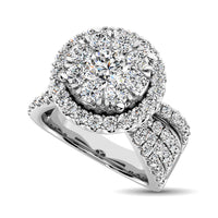 Thumbnail for Diamond 1 Ct.Tw. Engagement Ring in 14K White Gold