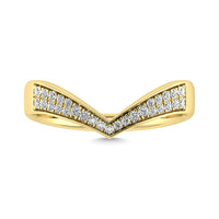 Thumbnail for Diamond 1/6 Ct.Tw. Chevron Band in 14K Yellow Gold