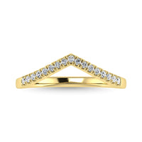 Thumbnail for Diamond 1/6 Ct.Tw. Chevron Band in 14K Yellow Gold