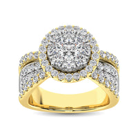 Thumbnail for Diamond 1 Ct.Tw. Engagement Ring in 14K Two Tone Gold