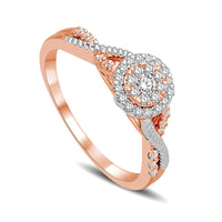 Thumbnail for 14K Two Tone Gold 1/3 Ct.Tw. Diamond Engagement Ring