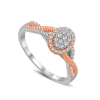 Thumbnail for Diamond 1/4 Ct.Tw. Engagement Ring in 10K Two Tone Gold