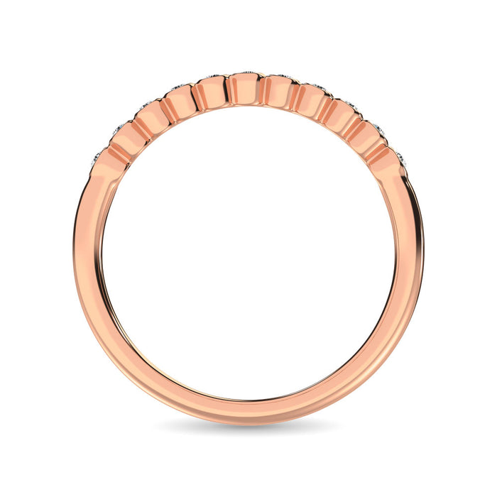 Diamond 1/20 Ct.Tw. Stackable Ring in 10K Rose Gold