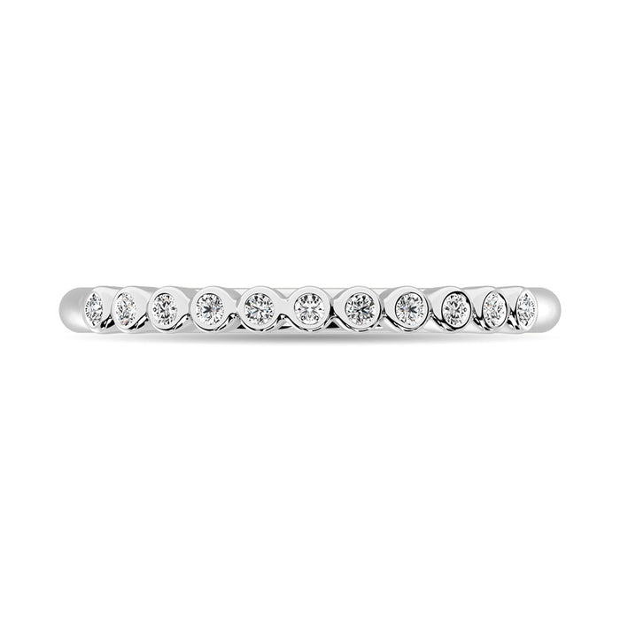 Diamond 1/20 Ct.Tw. Stackable Band in 10K White Gold