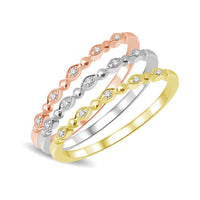 Thumbnail for 14K White Gold Diamond Accent Wedding Band