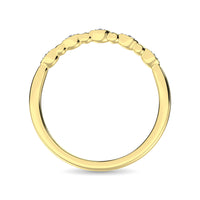 Thumbnail for Diamond 1/50 Ct.Tw. Marquise and Bubble Shape Stackable Band in 10K Yellow Gold