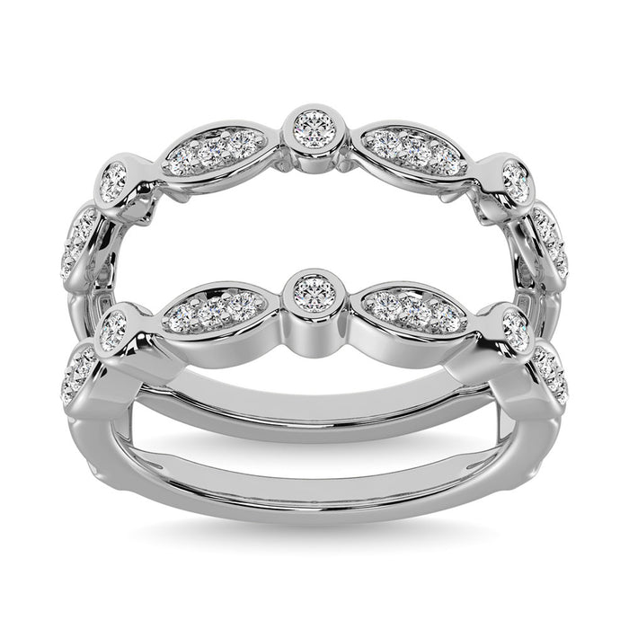 Diamond 3/8.Tw. Guard Ring in 14K White Gold