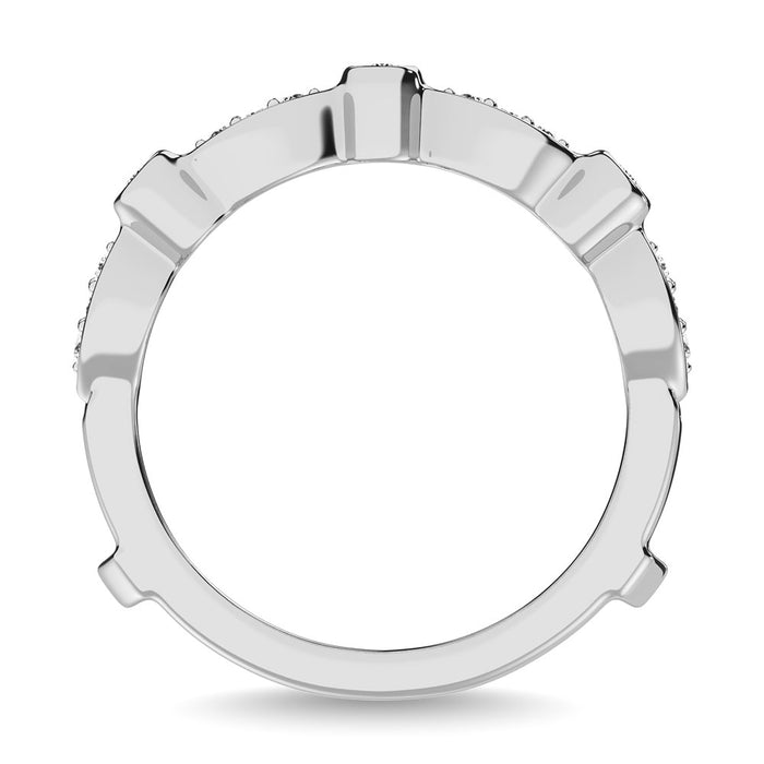 Diamond 3/8.Tw. Guard Ring in 14K White Gold